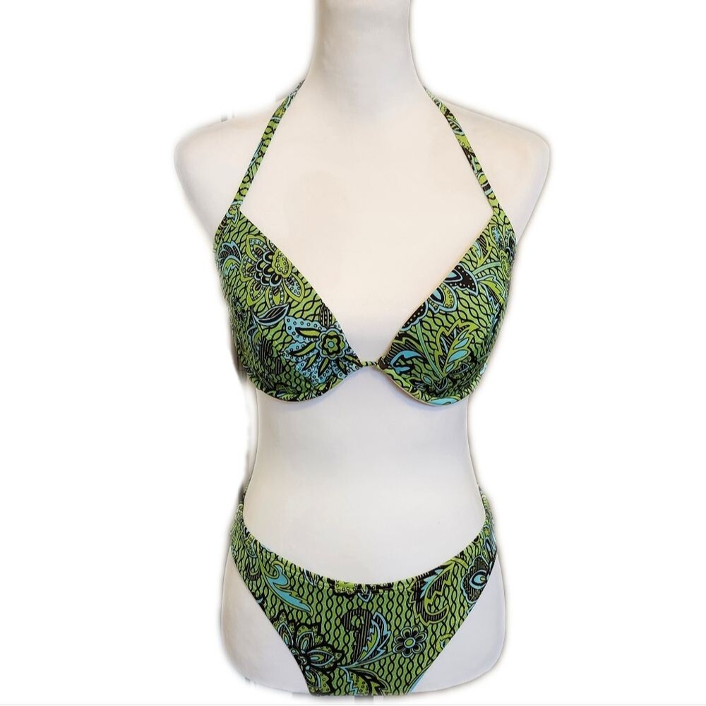 Victoria's Secret vintage swimsuit, mint condition, green retro, small